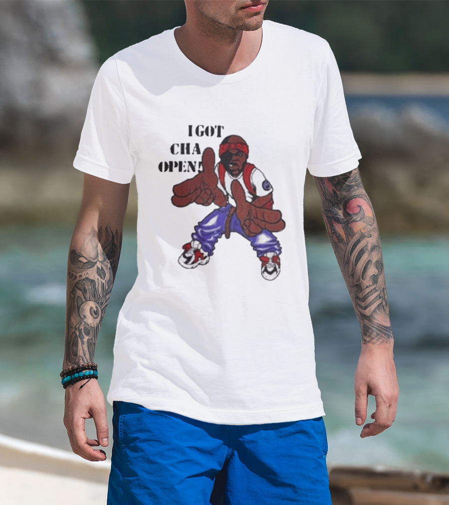 I Got Cha Opin Cartoon Character Graphic Hip Hop T-Shirt