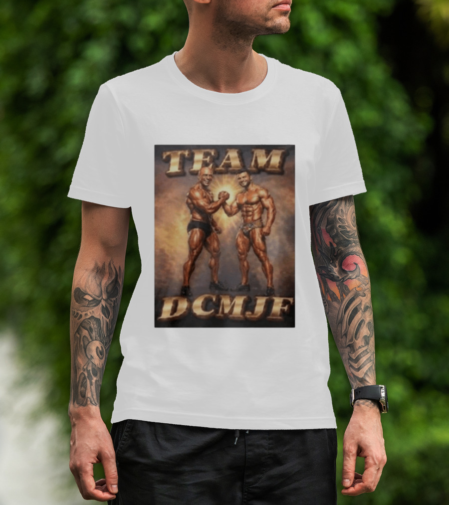 TEAM DCMJF Bodybuilders Flexing Muscles Together T-Shirt