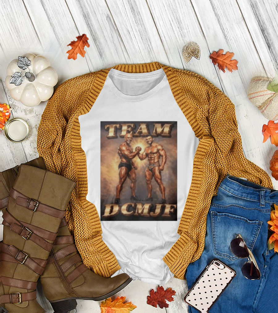 TEAM DCMJF Bodybuilders Flexing Muscles Together T-Shirt