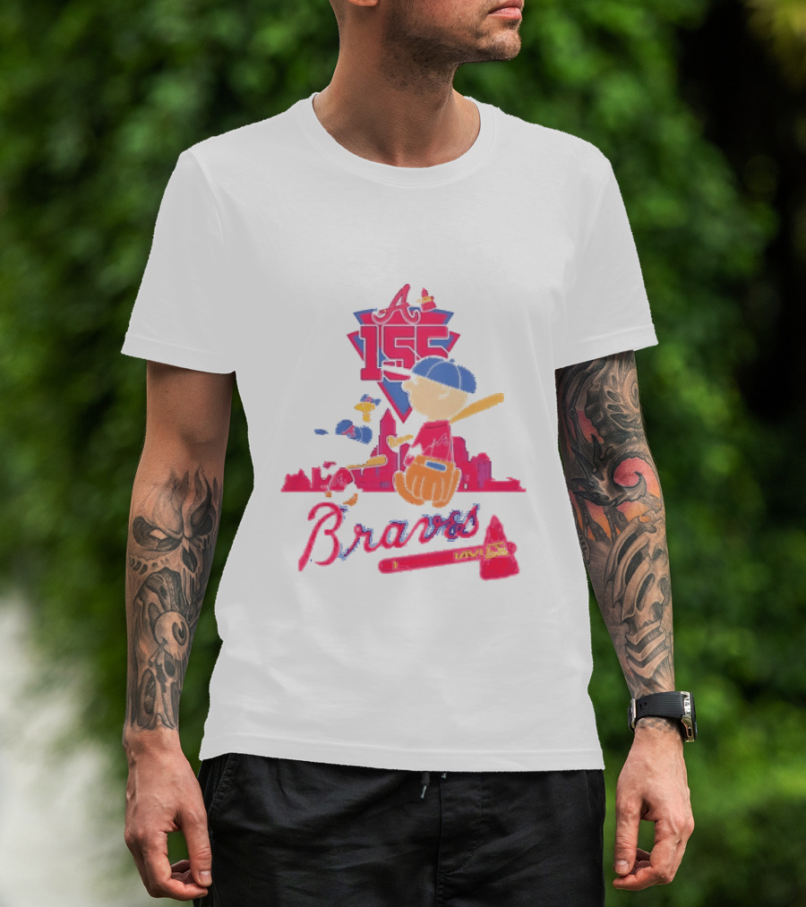 155th Anniversary Atlanta Braves Charlie Brown Snoopy 1871 2026 T-Shirt