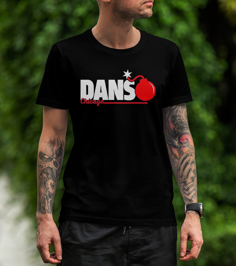 Dans Chicago Bomb Star Red Bomb T-Shirt