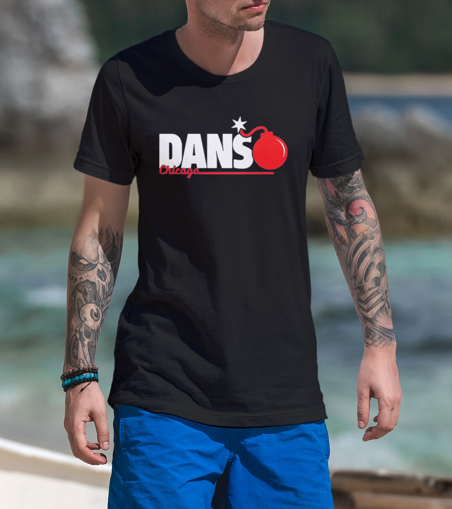 Dans Chicago Bomb Star Red Bomb T-Shirt