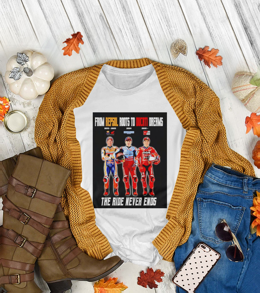 From Repsol to Ducati 2013 2025 MotoGP Journey T-Shirt
