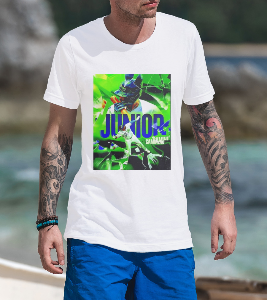 Junior Caminero Tampa Bay Rays La Maxima Baseball Legend T-Shirt