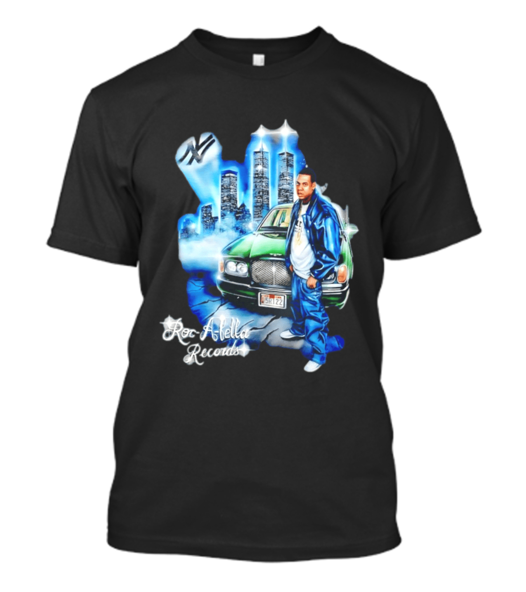 Roc A Fella Records Jay Z Bentley Twin Towers T-Shirt