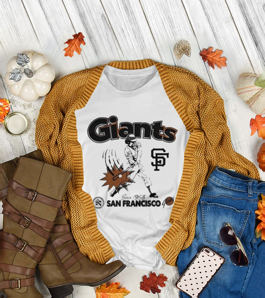 San Francisco Giants Since 1958 National League Centennial Baseball Giants SF T-Shirt