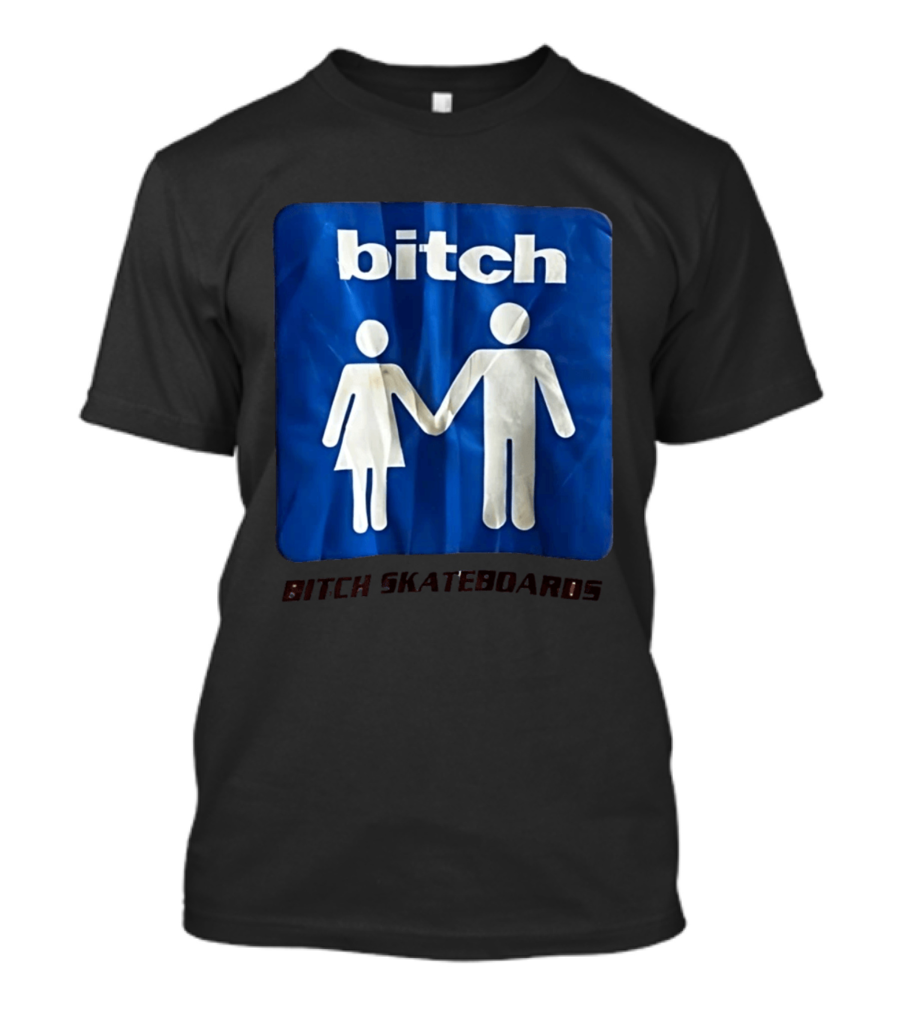 Bitch Skateboards Logo Holding Hands T-Shirt