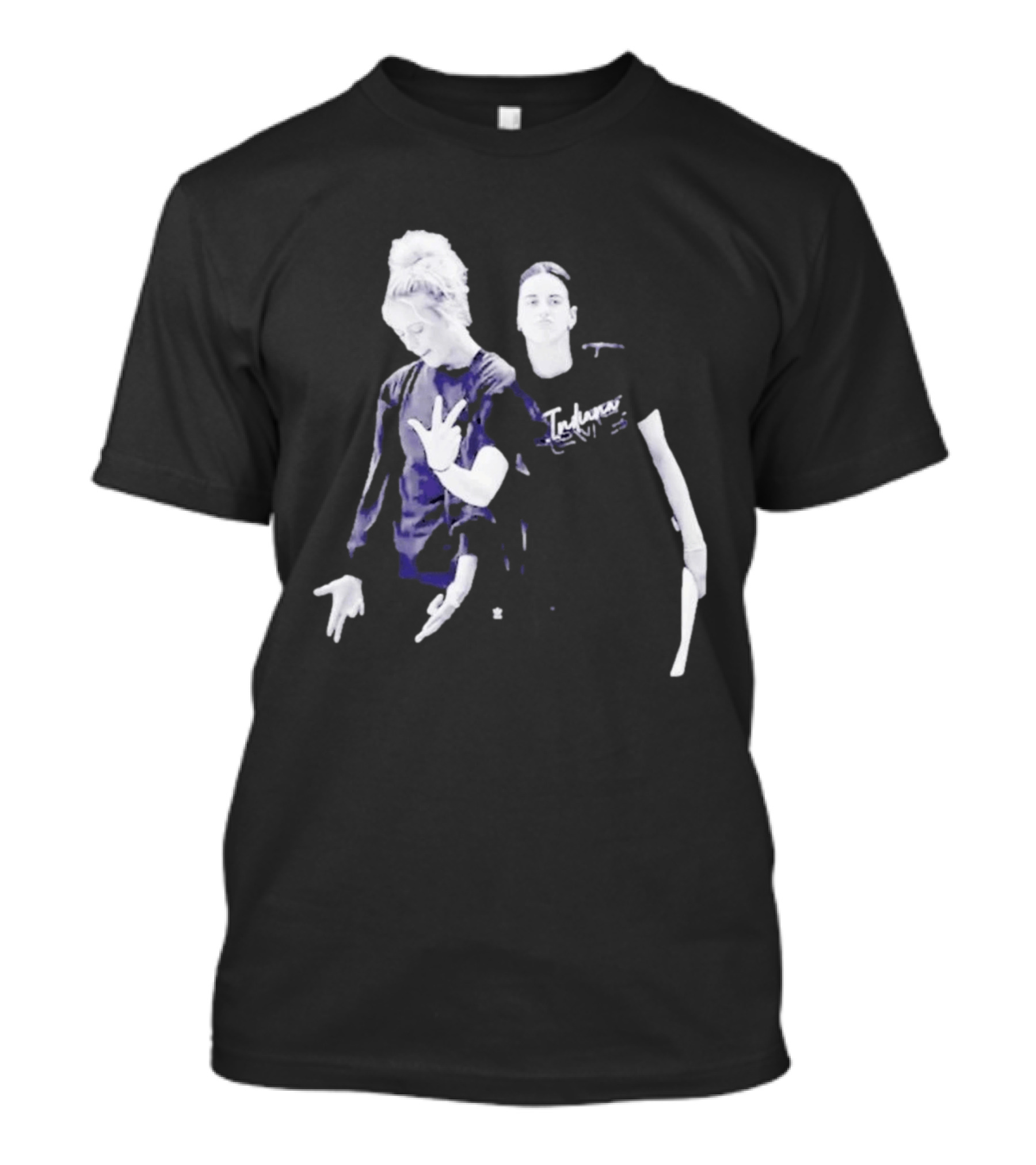 Caitlin Clark Sophie Cunningham Black White Photo And Indecisive T-Shirt