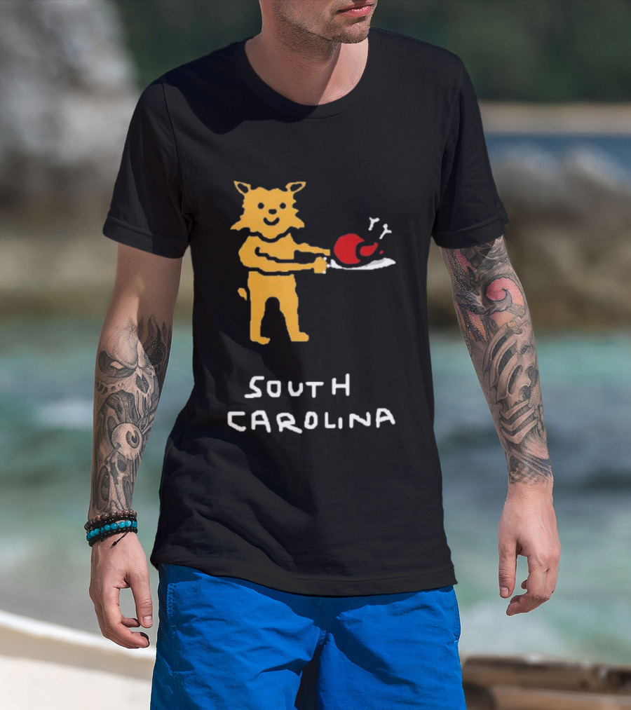 South Carolina Gamecocks 2026 27 SEC Football Schedule Cartoon T-Shirt