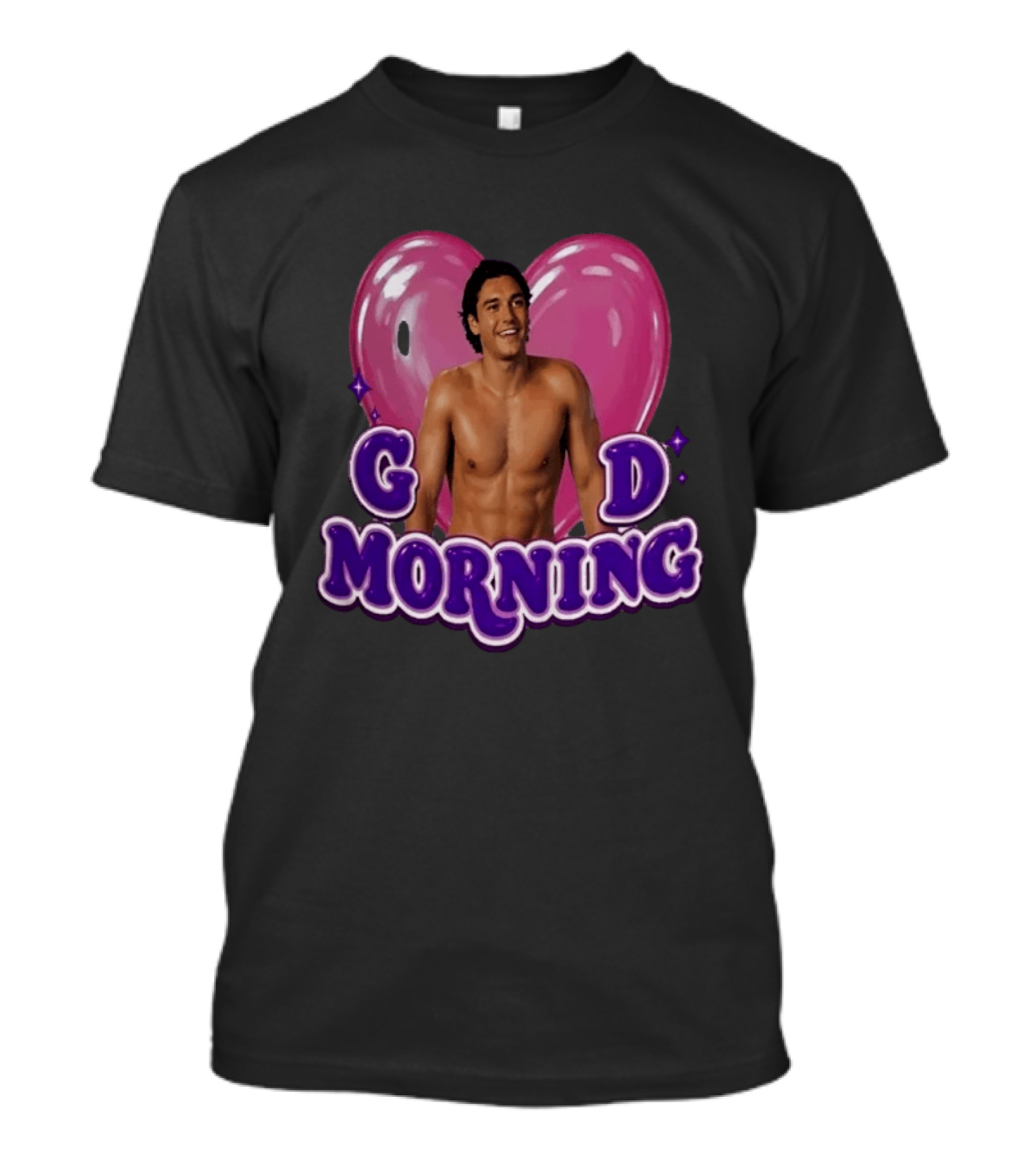 Garrett Graham Good Morning Off Campus Briar U Pink Heart T-Shirt