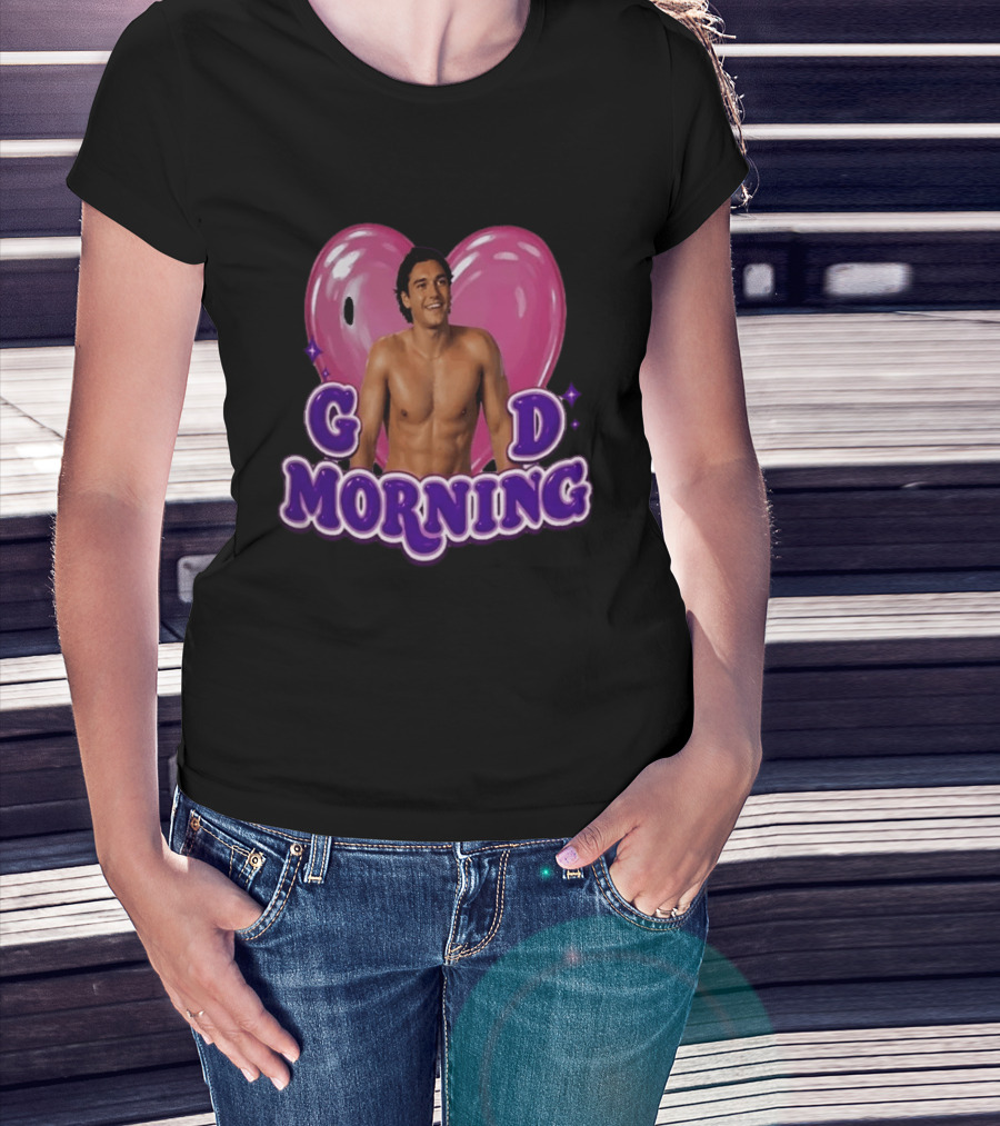 Garrett Graham Good Morning Off Campus Briar U Pink Heart T-Shirt