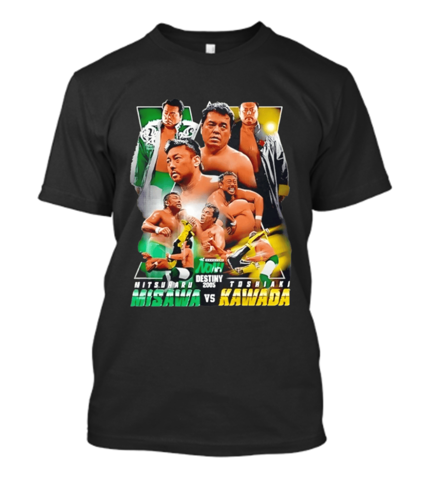 NOAH Destiny 2005 Mitsuharu Misawa Vs Toshiaki Kawada Wrestling Legends Match T-Shirt