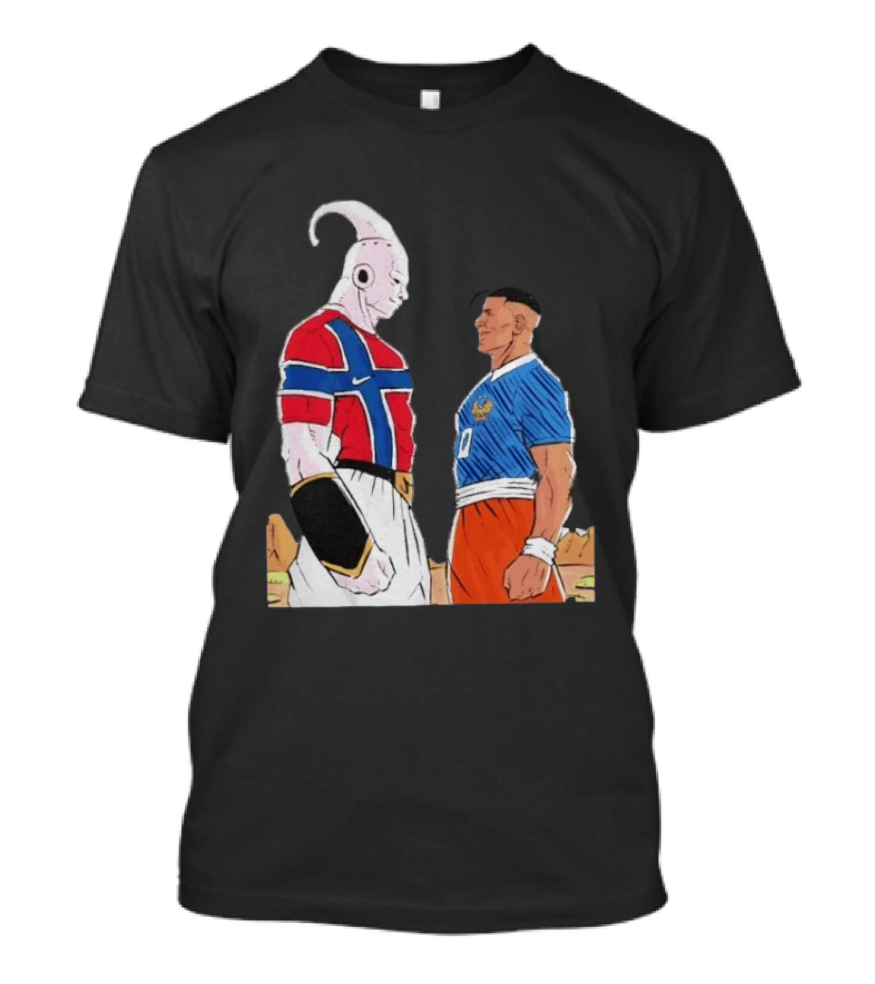 Norway Haaland Versus Mbappe France Dragon Ball Z T-Shirt