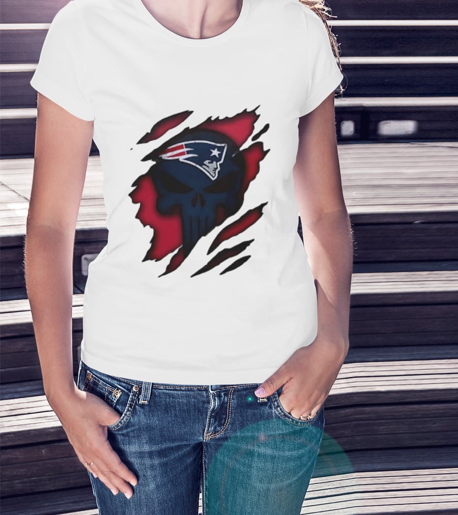 Patriots Skull Rip T-Shirt