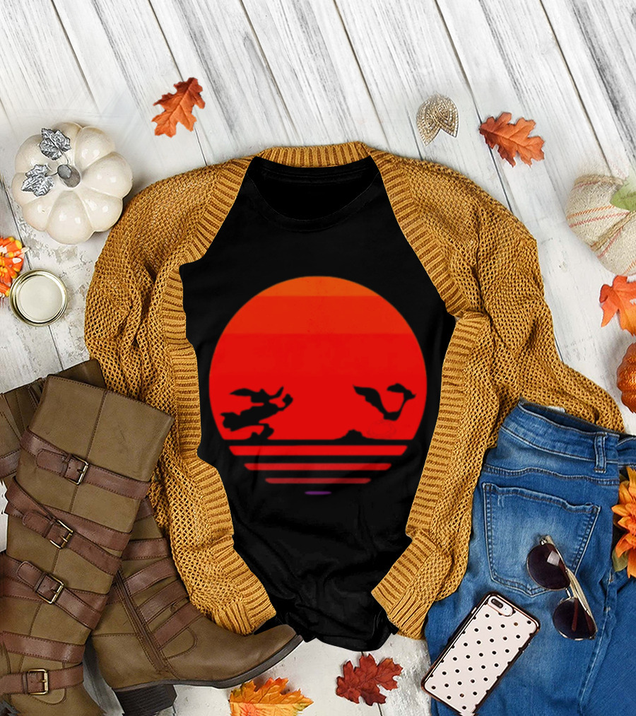 Wile E Coyote and Road Runner Sunset Chase T-Shirt