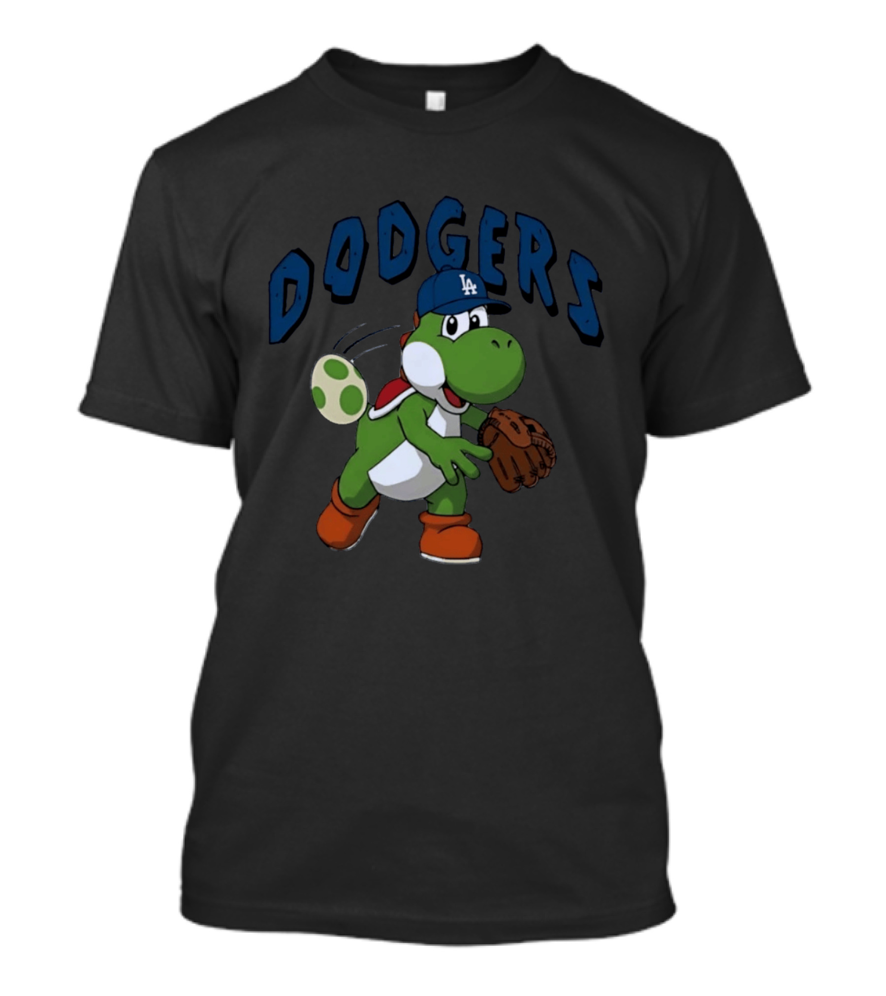 Dodgers Yoshi Throwing Egg Los Angeles California Secret Club T-Shirt