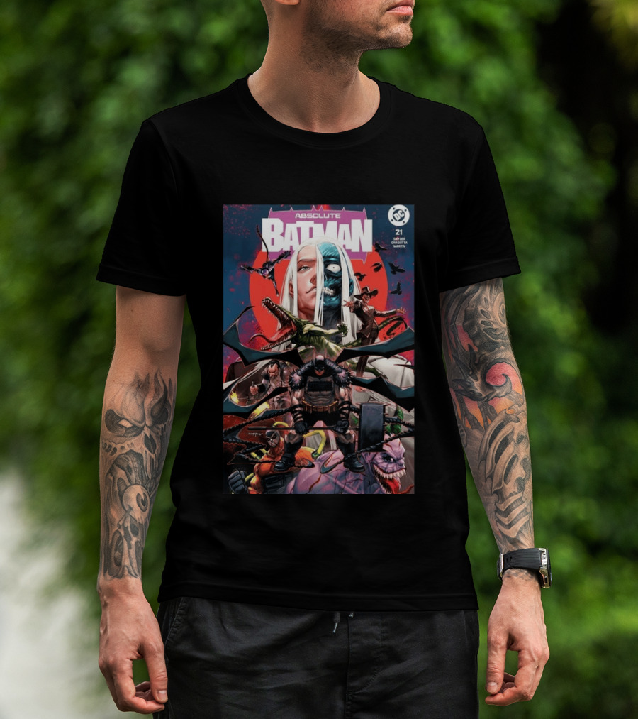 Absolute Batman #21 Santa Fung 2nd Special Gold Spot Foil Variant Knight Snyder Capullo Martini DC Comics T-Shirt