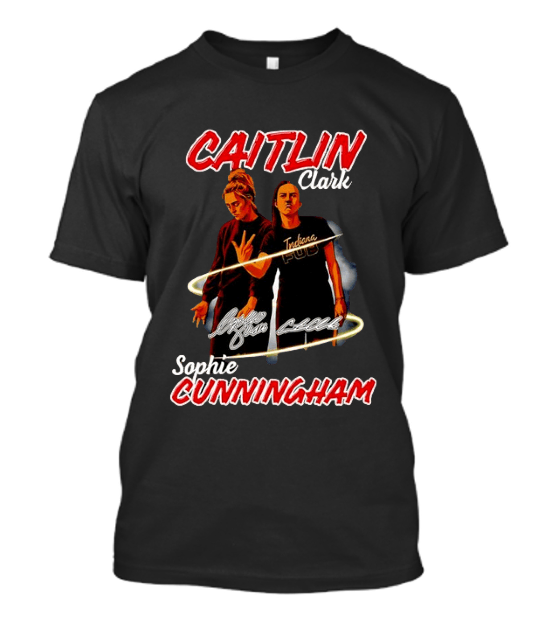 Caitlin Clark Sophie Cunningham Indiana Fever PUD T-Shirt
