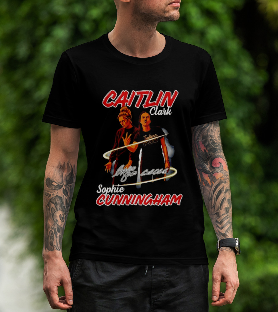 Caitlin Clark Sophie Cunningham Indiana Fever PUD T-Shirt