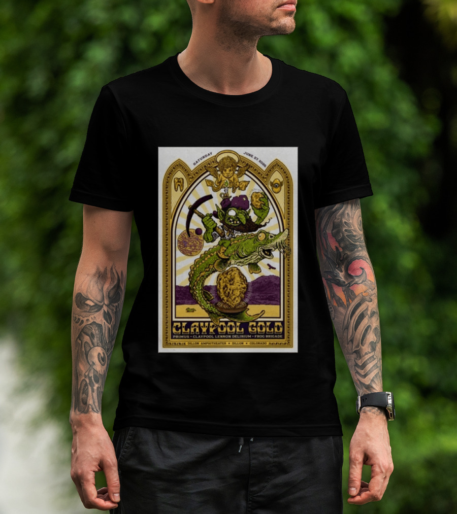Primus Claypool Lennon Delirium Frog Brigade Dillon Amphitheater June 27 2026 T-Shirt
