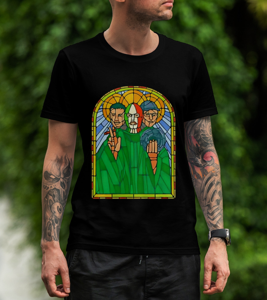 Conor McGregor Khabib Nurmagomedov Dustin Poirier MMA Ultimate Fighting Stained Glass T-Shirt