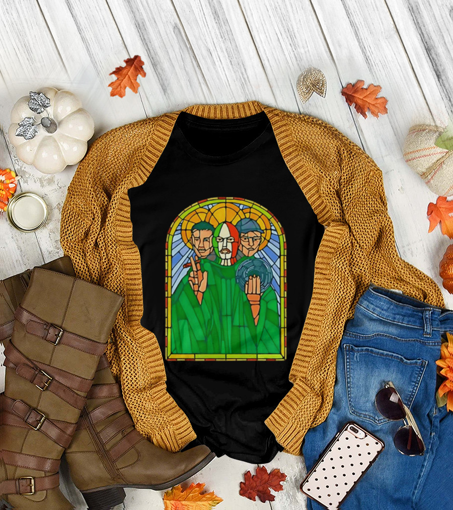 Conor McGregor Khabib Nurmagomedov Dustin Poirier MMA Ultimate Fighting Stained Glass T-Shirt