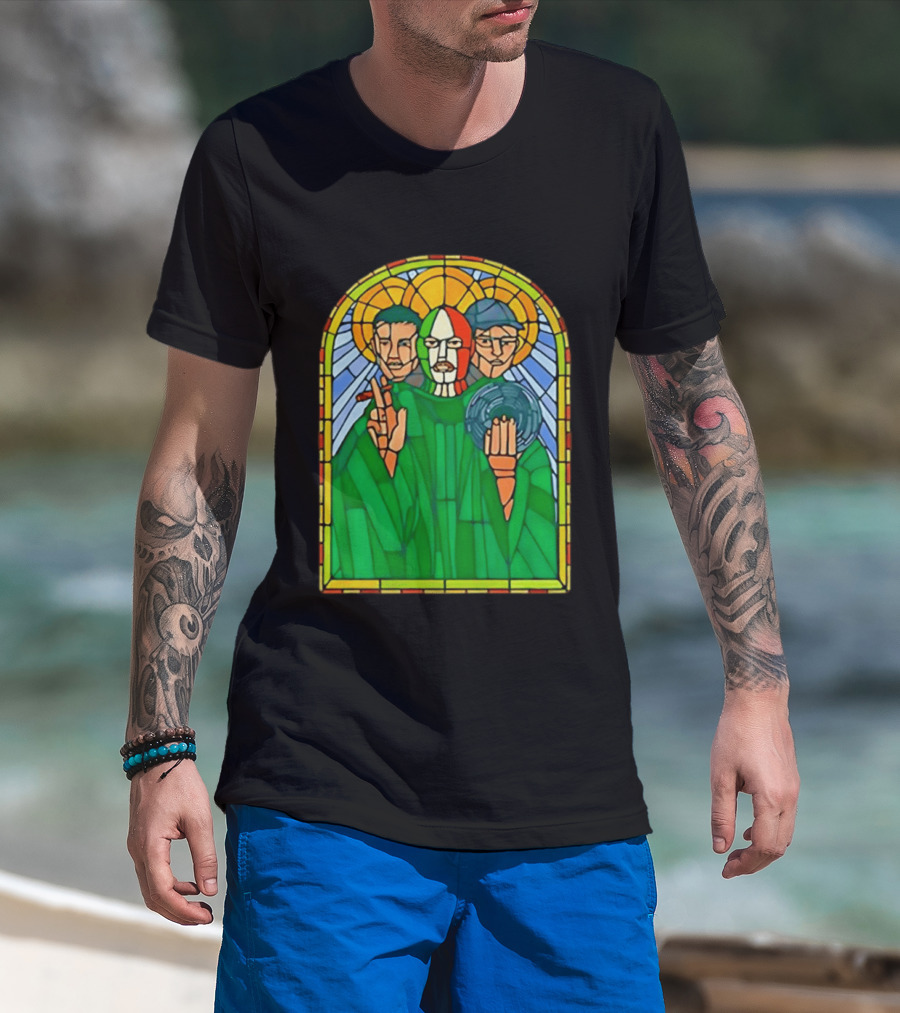 Conor McGregor Khabib Nurmagomedov Dustin Poirier MMA Ultimate Fighting Stained Glass T-Shirt