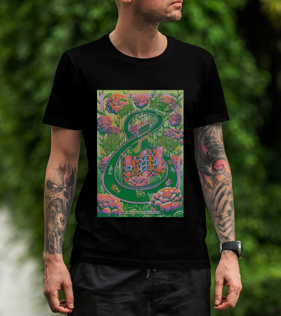 Dave Matthews Band Jun 26th 2026 Ruoff Music Center Noblesville IN Vibrant With Floral And Racing T-Shirt