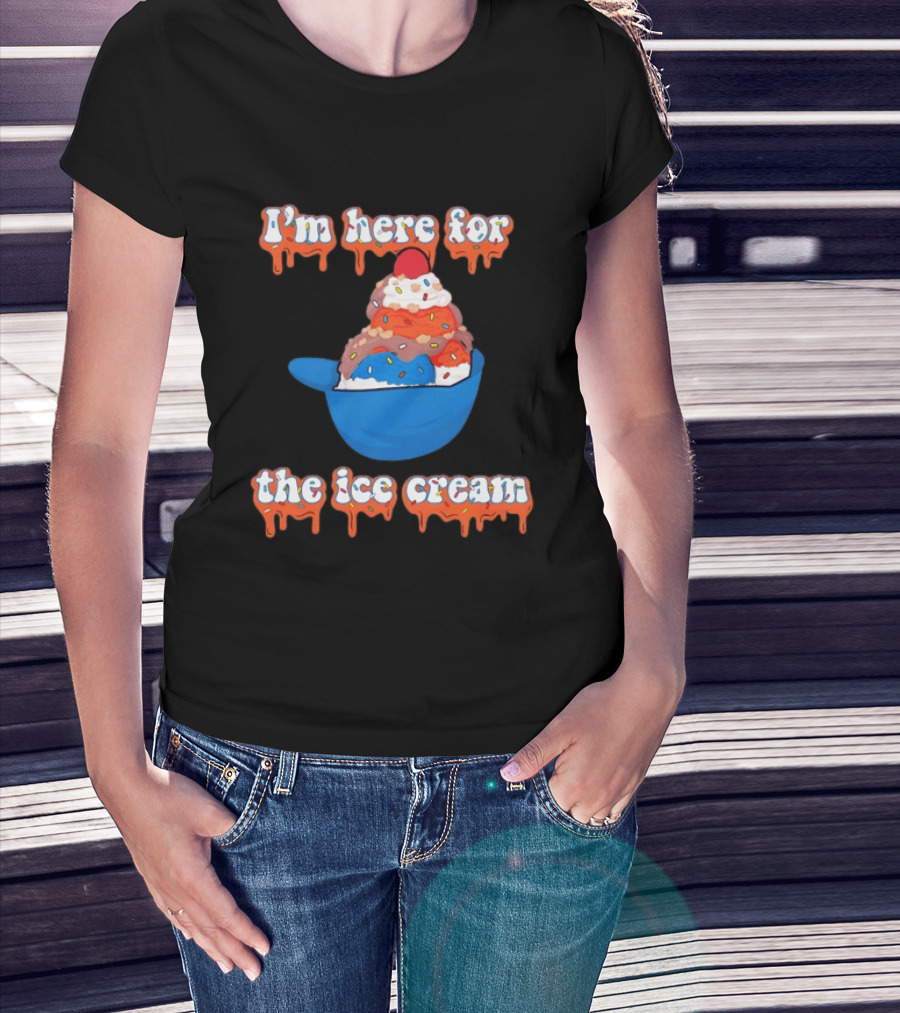 I'm Here For The Ice Cream New York Mets Baseball T-Shirt