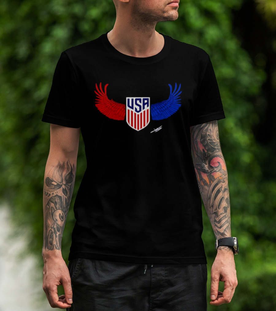 USA Wings Shield United States Men National Team T-Shirt