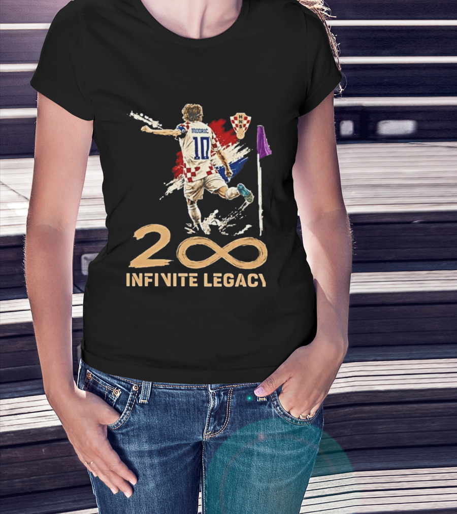 Luka Modric Croatia National Team 200 Infinite Legacy 10 T-Shirt
