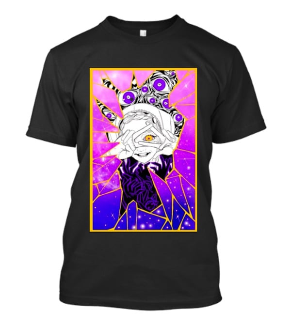 Makima Chainsaw Man Stained Glass Cosmic Galaxy Eyes T-Shirt