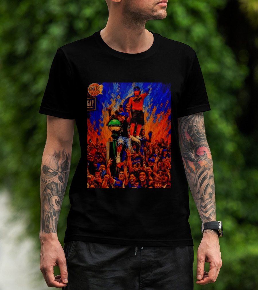 Knicks Fans Celebration New York Subway Graffiti Mexico NBA T-Shirt
