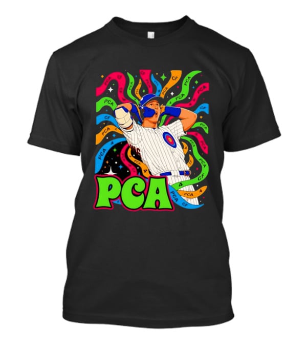 PCA Baseball Player Vibe Retro Style With Cosmic T-Shirt