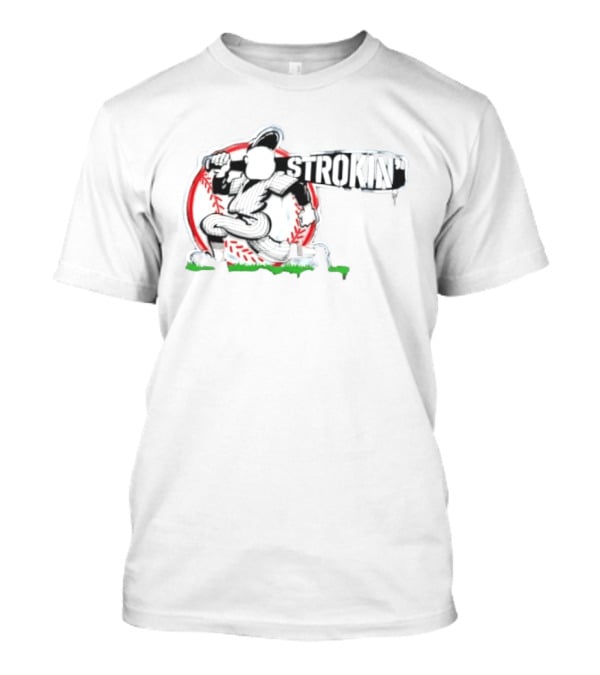 Baseball Player Strokin' Batter MLB Sport Team T-Shirt