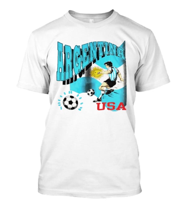 Argentina National Football Maradona Sun Of May USA Soccer T-Shirt