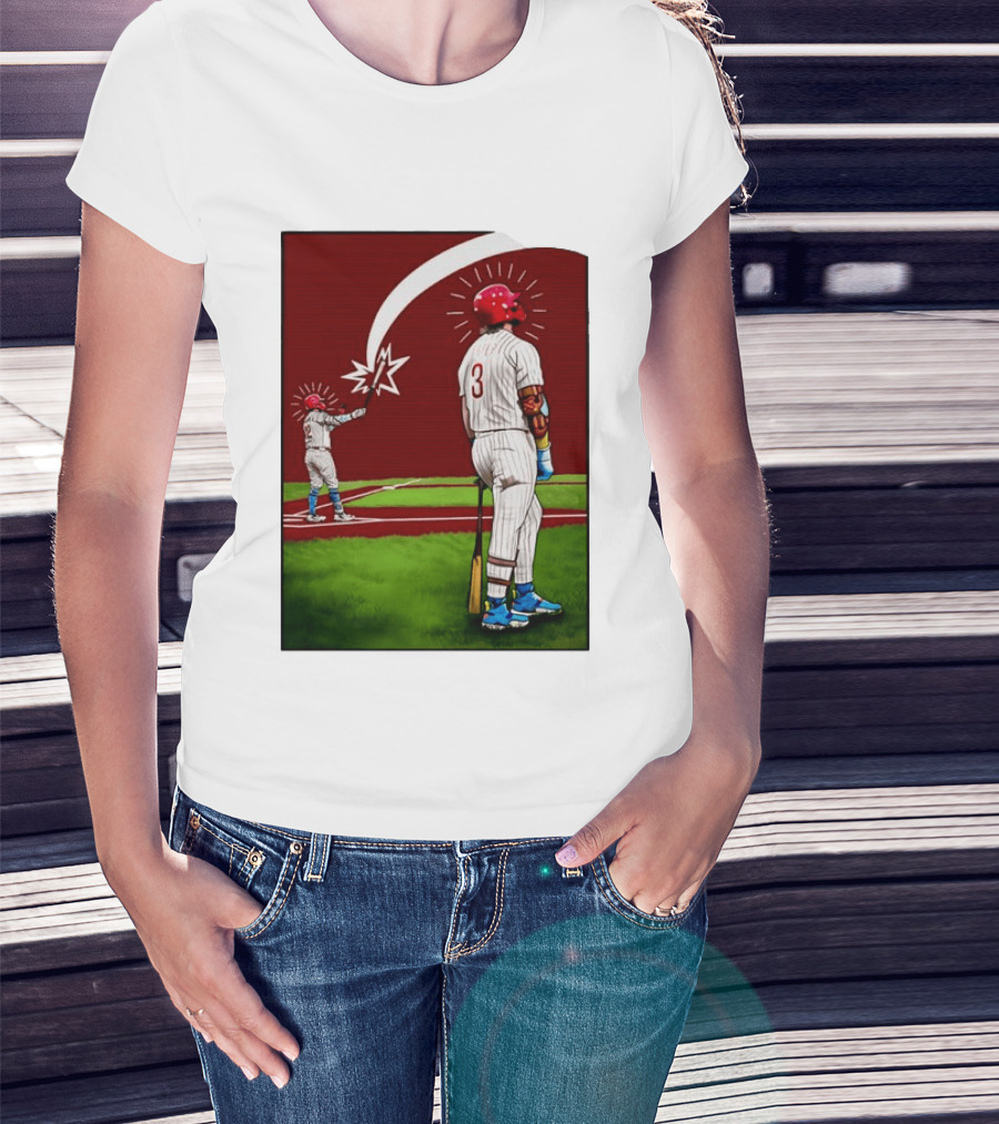Kyle Schwarber Bryce Harper Philadelphia Phillies MLB Baseball Players T-Shirt