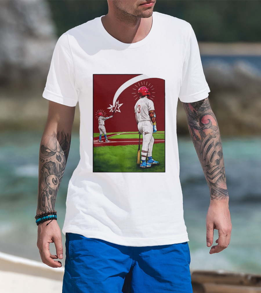 Kyle Schwarber Bryce Harper Philadelphia Phillies MLB Baseball Players T-Shirt