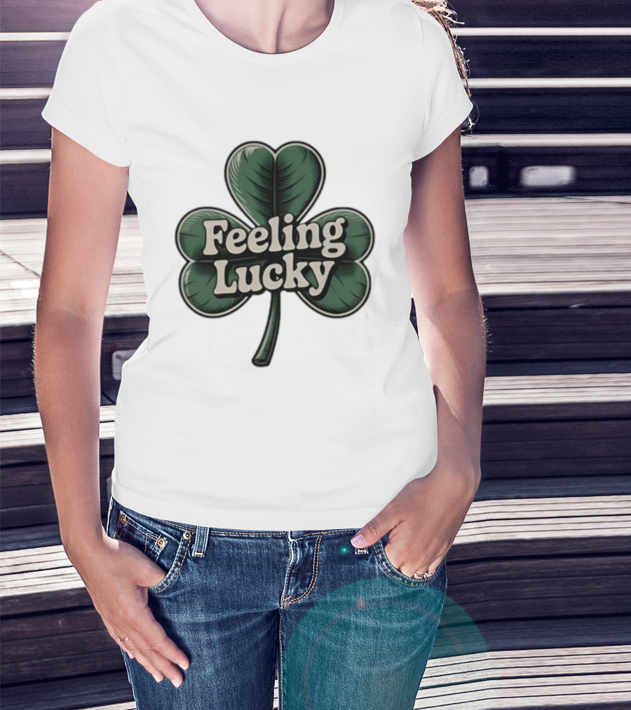 Feeling Lucky Shamrock St. Patrick's Day Clover T-Shirt