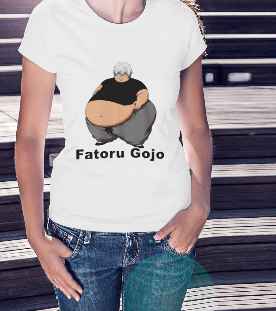 Satoru Gojo Jujutsu Kaisen Fatoru Gojo Meme Character Fan Favorite Humor T-Shirt