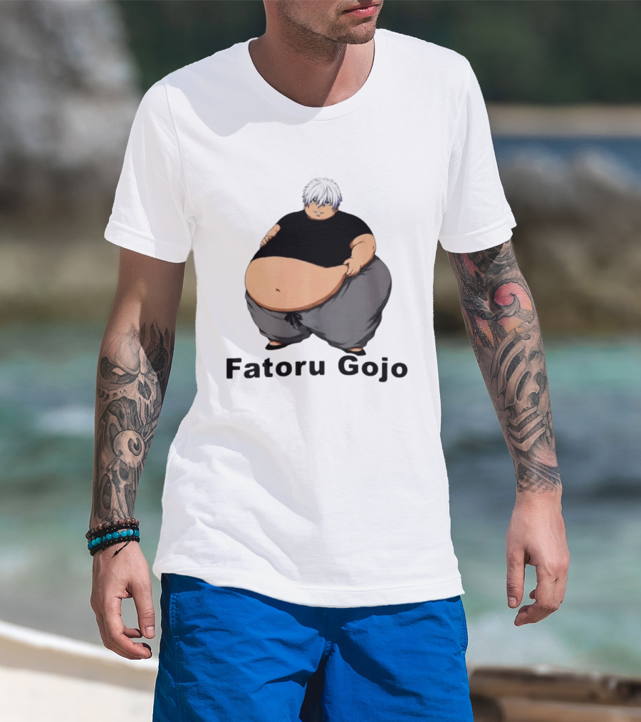 Satoru Gojo Jujutsu Kaisen Fatoru Gojo Meme Character Fan Favorite Humor T-Shirt