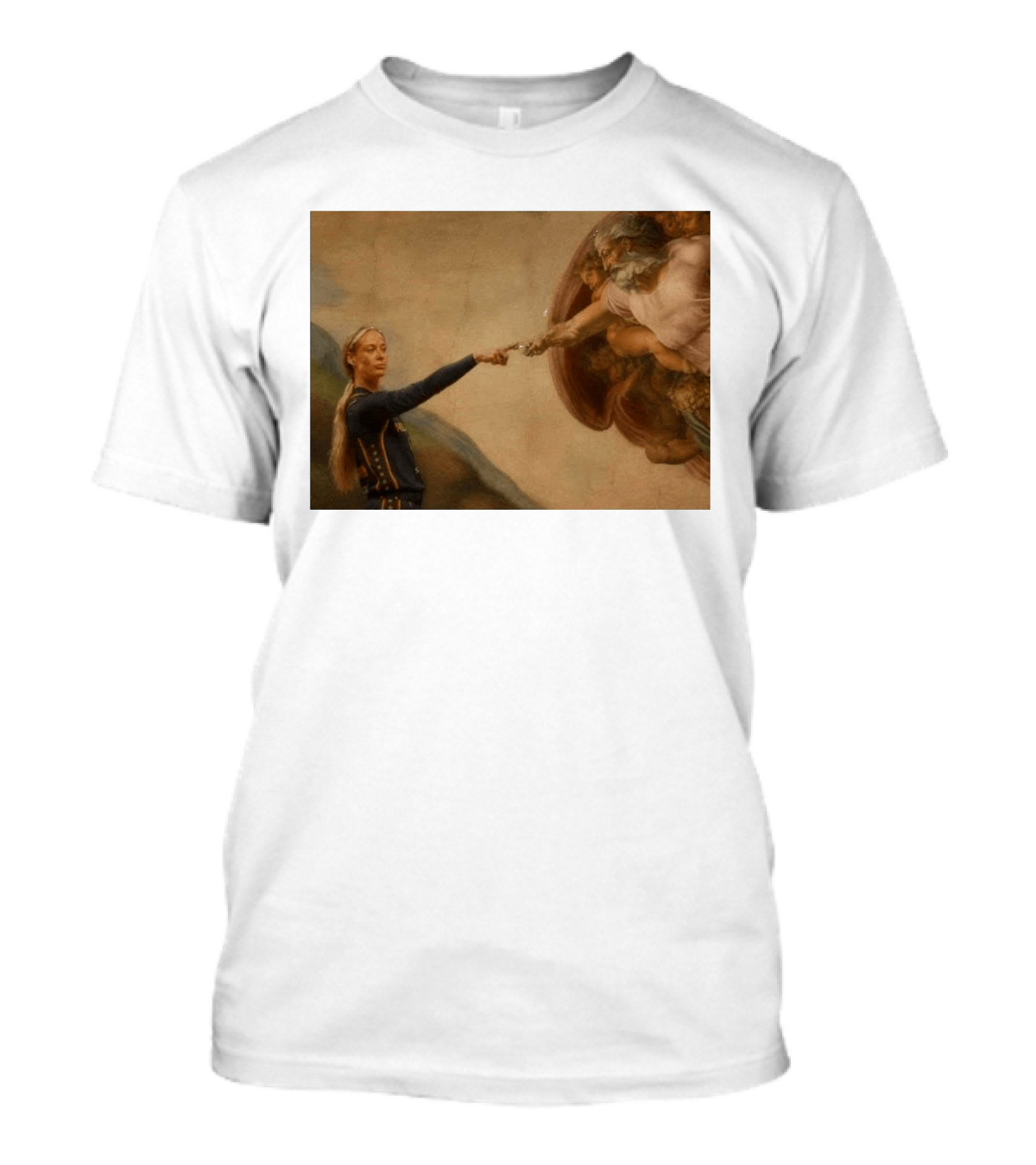 Creation Of Adam Indiana Fever Basketball Player T-Shirt