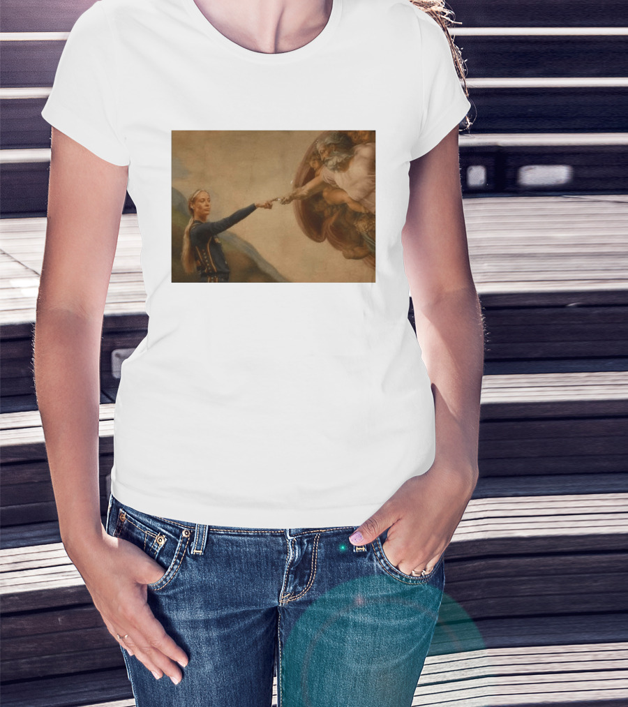 Creation Of Adam Indiana Fever Basketball Player T-Shirt