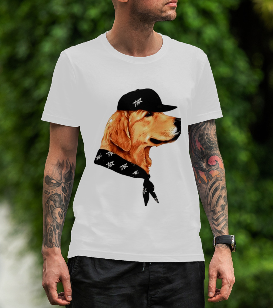 Ashton Kutcher Good Boy Dog Cap Bandana T-Shirt