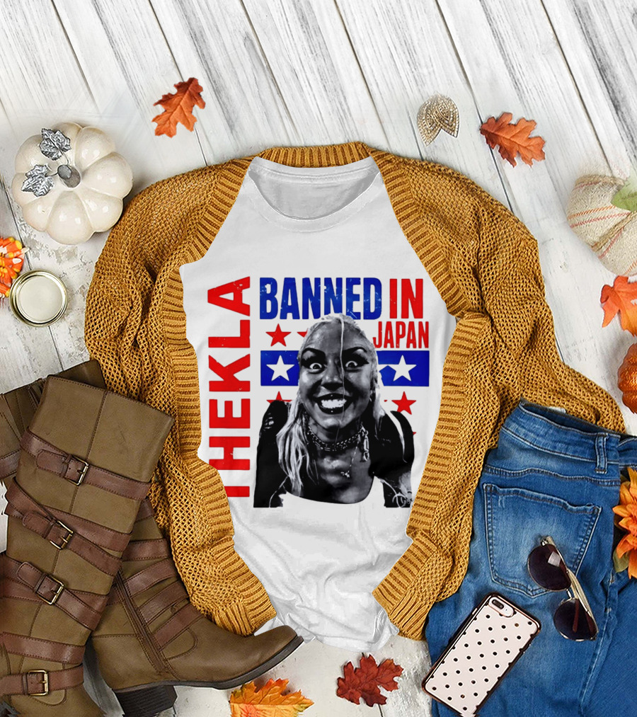 Thekla Banned In Japan Bold Red Blue Stars T-Shirt