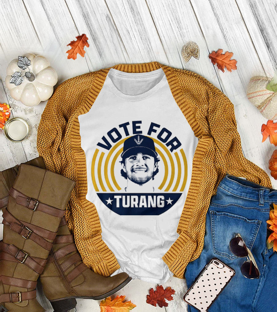 Vote For Brice Turang Milwaukee Brewers Baseball MLB Player T-Shirt