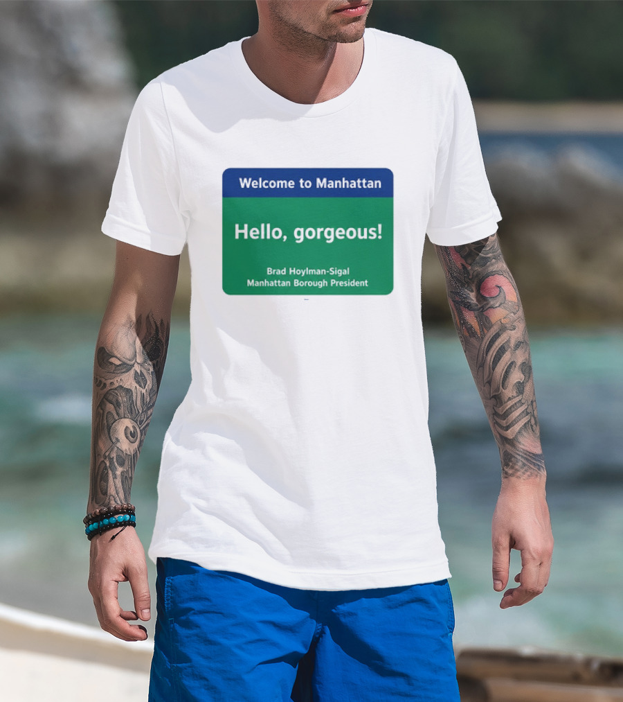Welcome To Manhattan Hello Gorgeous Brad Hoylman Sigal New York Introduction T-Shirt