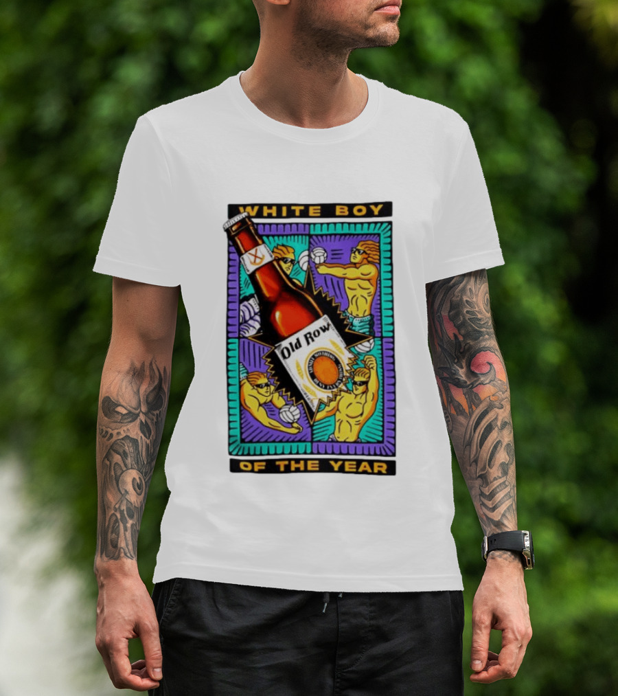 White Boy Of The Year Old Row Admit Nothing Deny Everything Volleyball T-Shirt