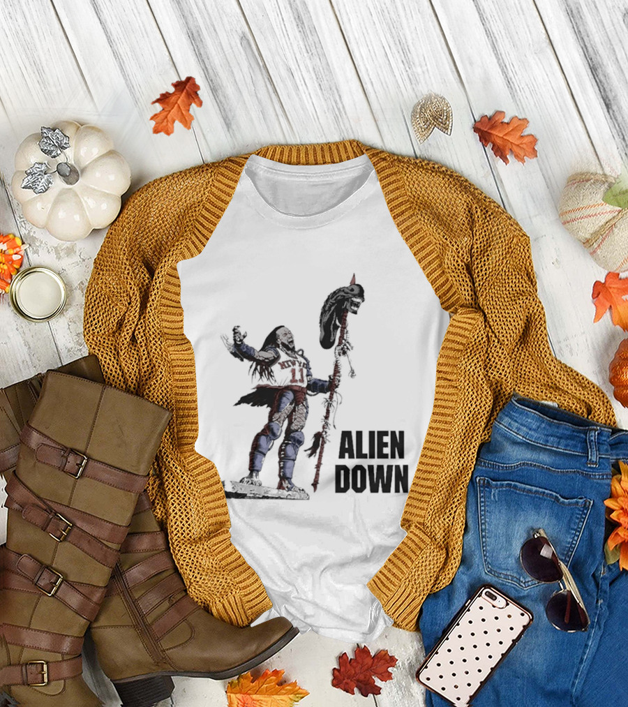 Jalen Brunson Alien Down Knicks Beat Spurs T-Shirt