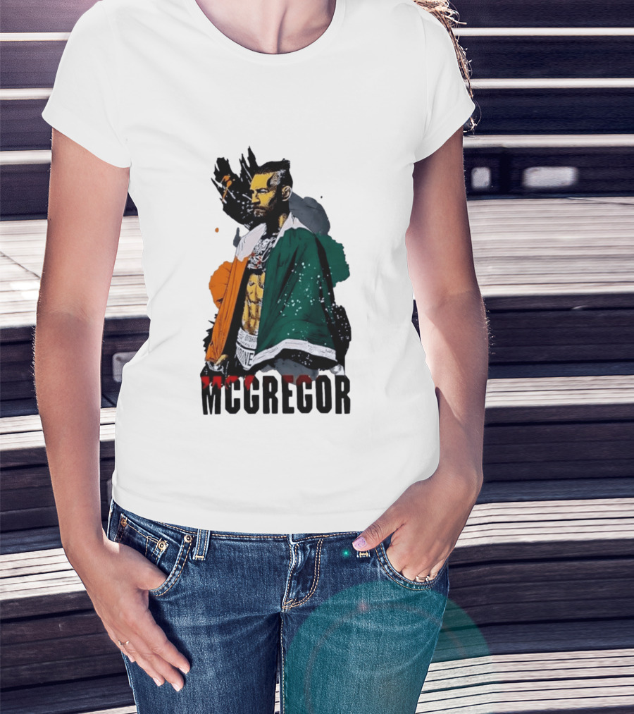 McGregor Irish Flag Warrior In The Cage T-Shirt